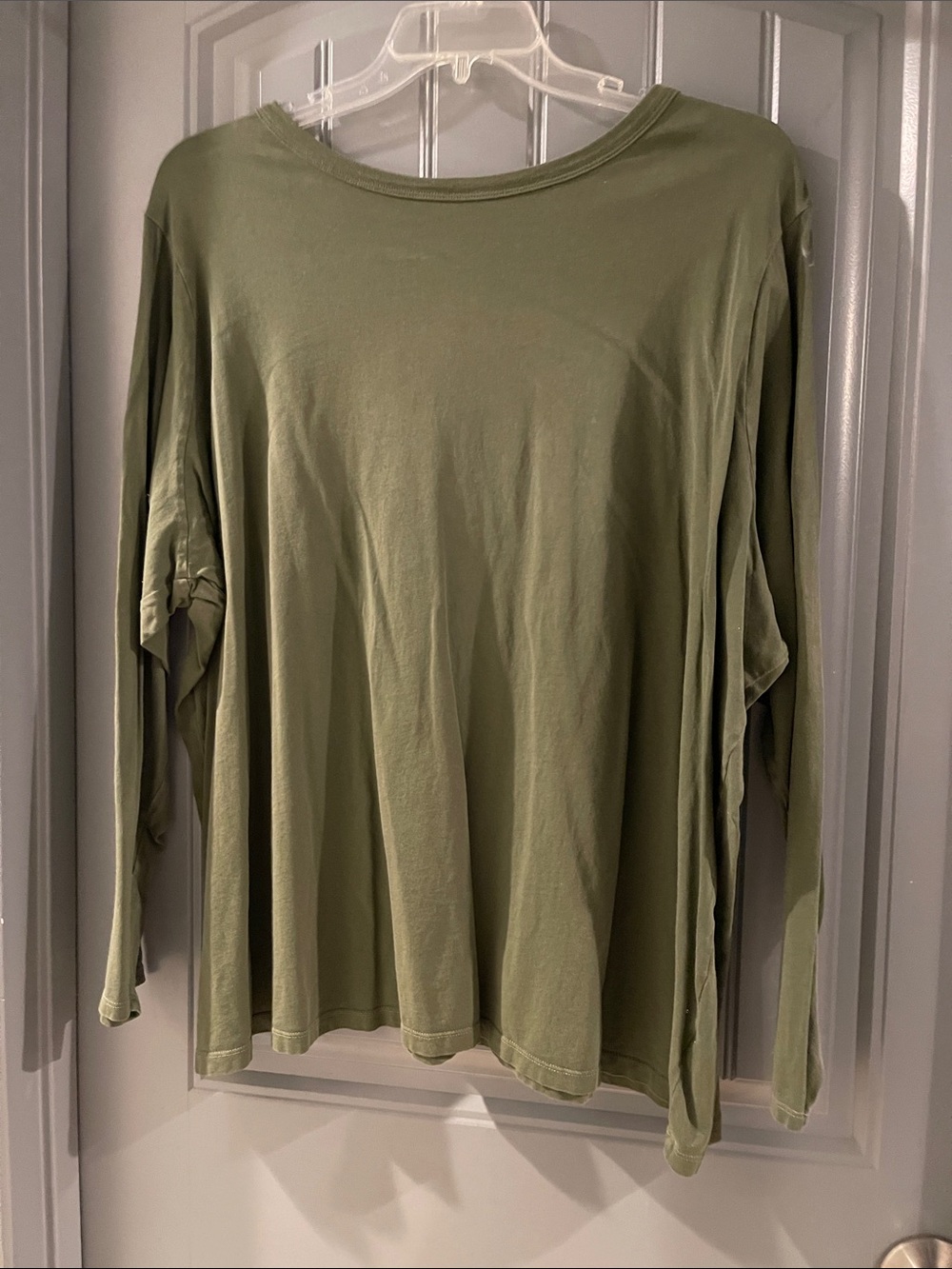 Old Navy Olive Green Long Sleeve Tee Top